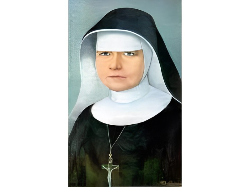 imagem da Beata Ulrica vestida de hábito preto