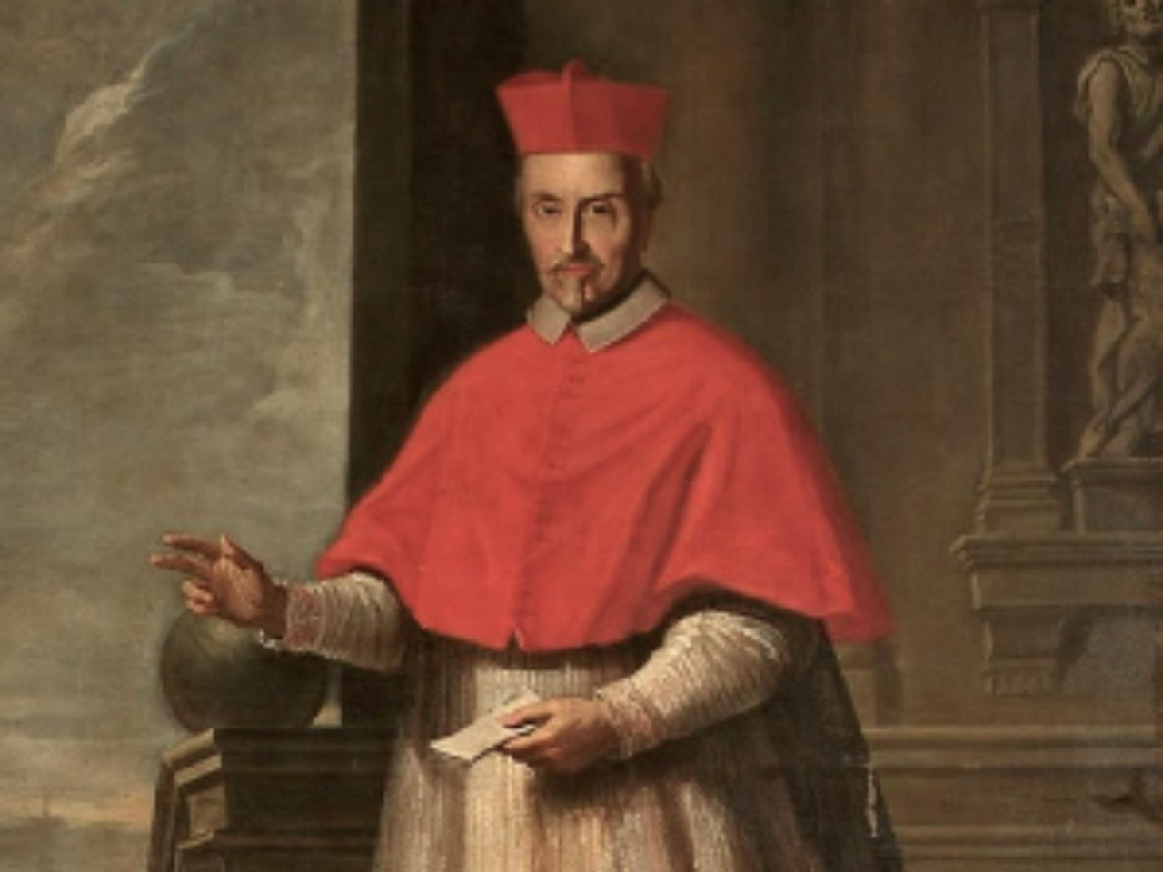 imagem de São Gregório Barbarigo sentado e olhando para frente